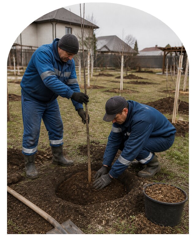 Посадка плодовых деревьев в Ломоносове по цене от 2561 р. | Метпроект-Лмн